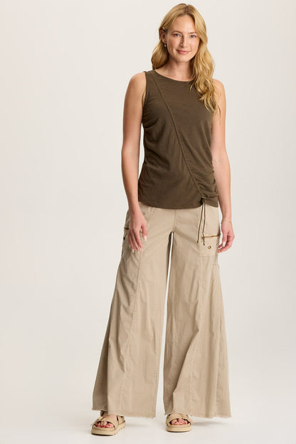 Sherwin Scoop Neck Cinchable Tank Westgate Pigment - XCVI