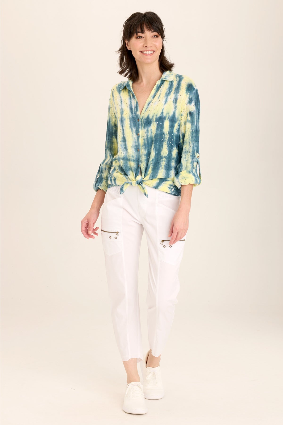 Porter Blouse Flecked Wash Daybreak - XCVI