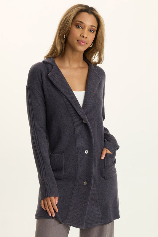 Wearables Pierson Knit Cardigan Quixotic Plum - XCVI