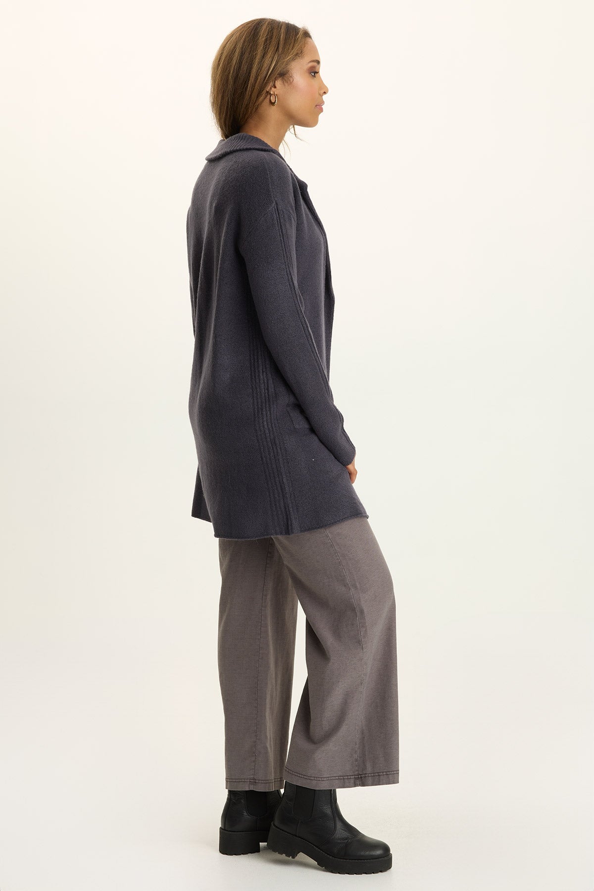 Wearables Pierson Knit Cardigan Quixotic Plum - XCVI