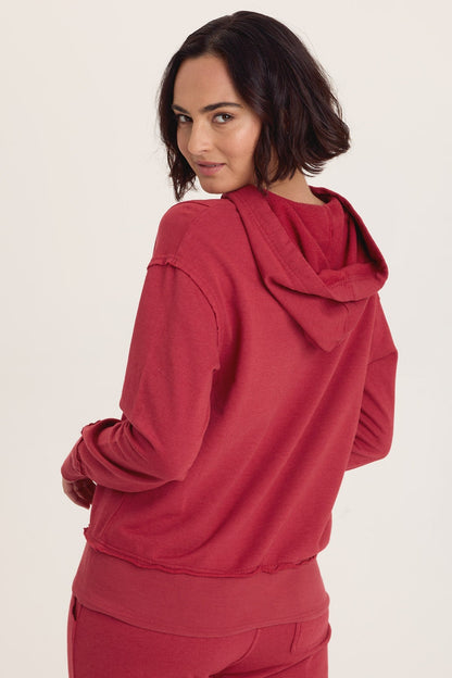 Wearables Rosalyn Casual Fleece Hoodie Corundum - XCVI