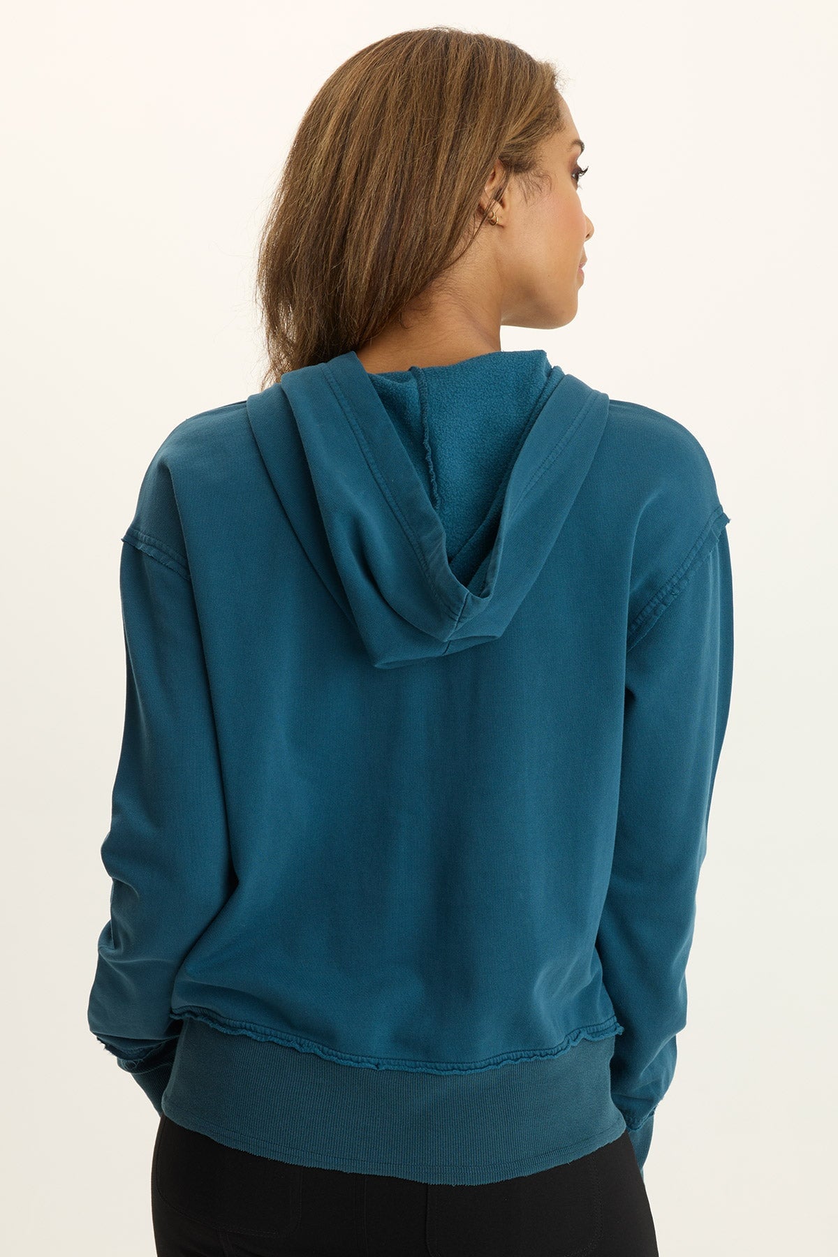 Wearables Rosalyn Casual Fleece Hoodie Abyss Pigment - XCVI