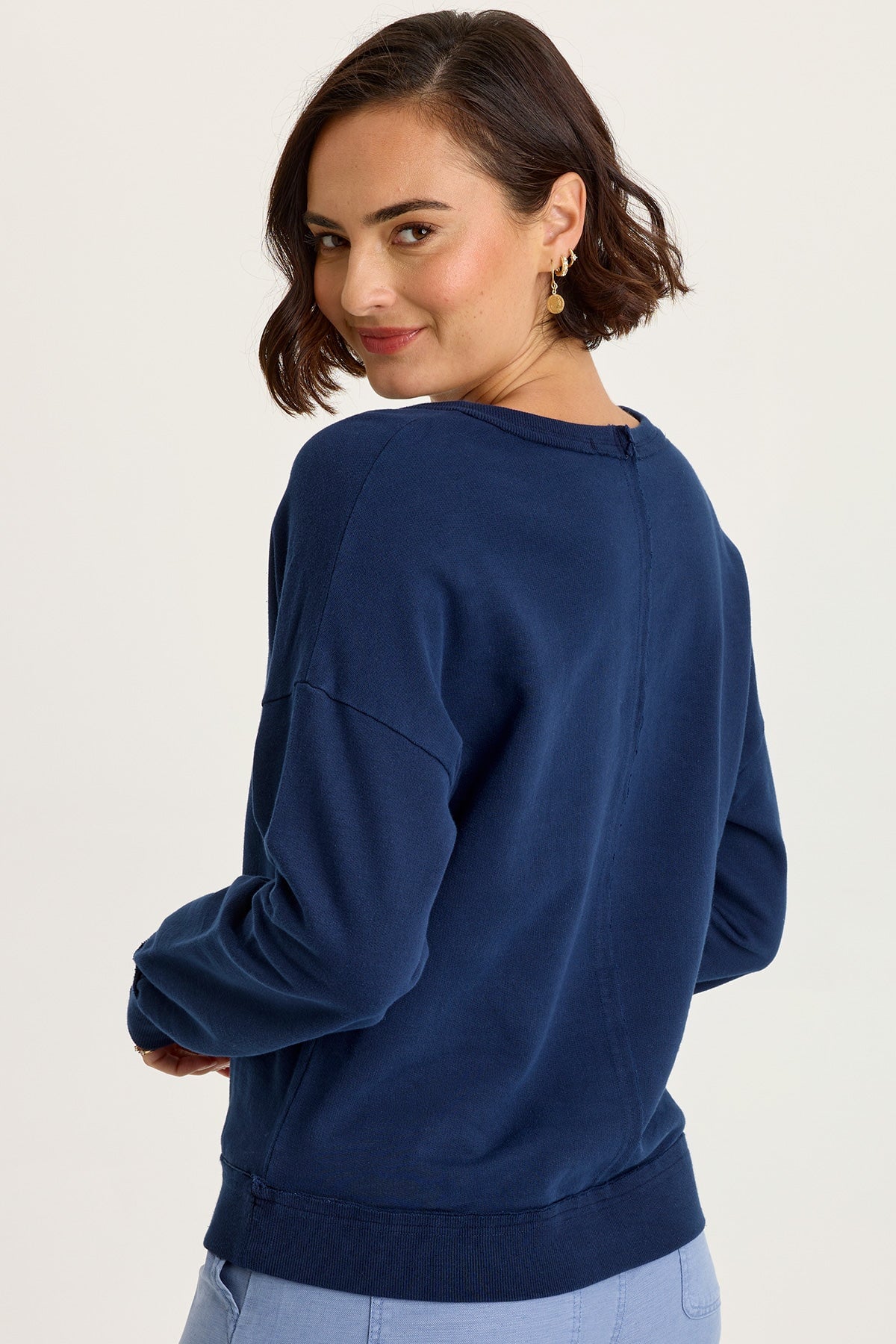 Wearables Rolin Terry V-Neck Long Sleeve Pullover Airdale Pigment - XCVI