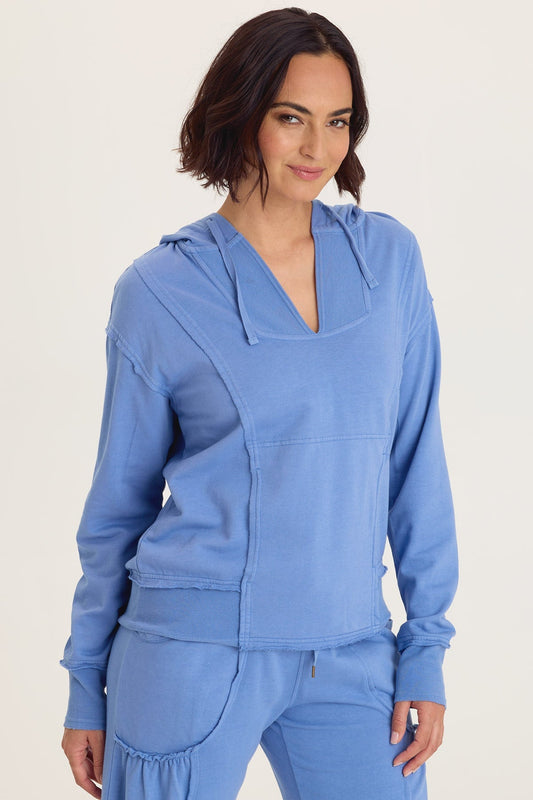 Wearables Rosalyn Casual Fleece Hoodie Shasta Lake - XCVI