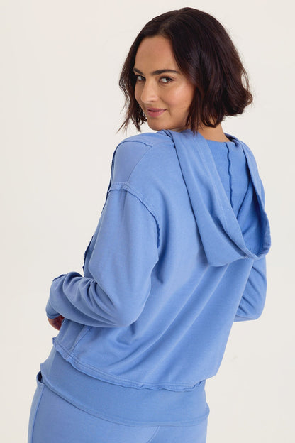 Wearables Rosalyn Casual Fleece Hoodie Shasta Lake - XCVI