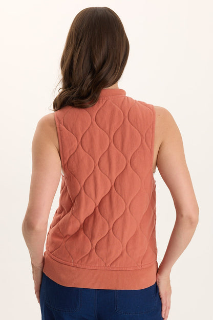 Aeric Quilted Vest Papaver - XCVI