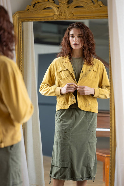 Marcellus Corduroy Trucket Jacket Radiance Pigment - XCVI