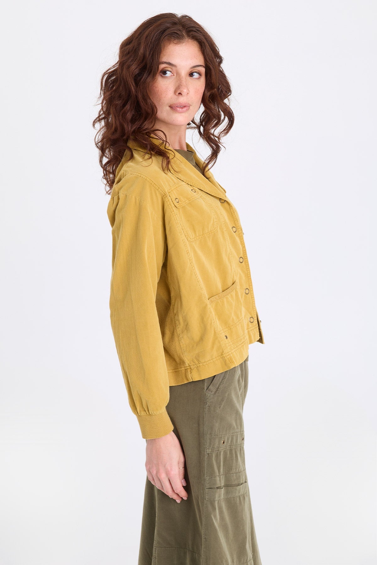 Marcellus Corduroy Trucket Jacket Radiance Pigment - XCVI