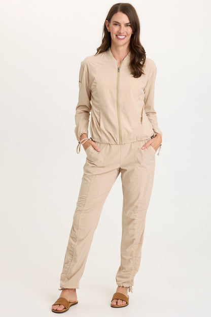 Wearables Bach Whisper 4-Way Stretch Bomber Jacket Sahara - XCVI