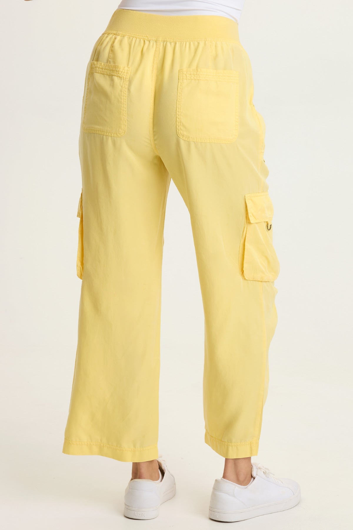 Radnot Tencel Twill D-Ring Cargo Crop Pull-On Pants Squash Blossom - XCVI