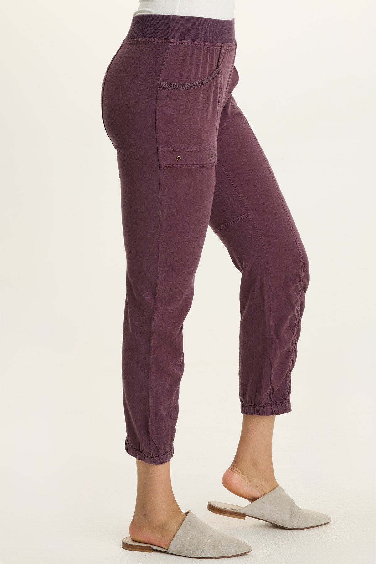 Wearables Squire Twill Banded Hem Casual Pant Upscale Pigment - XCVI