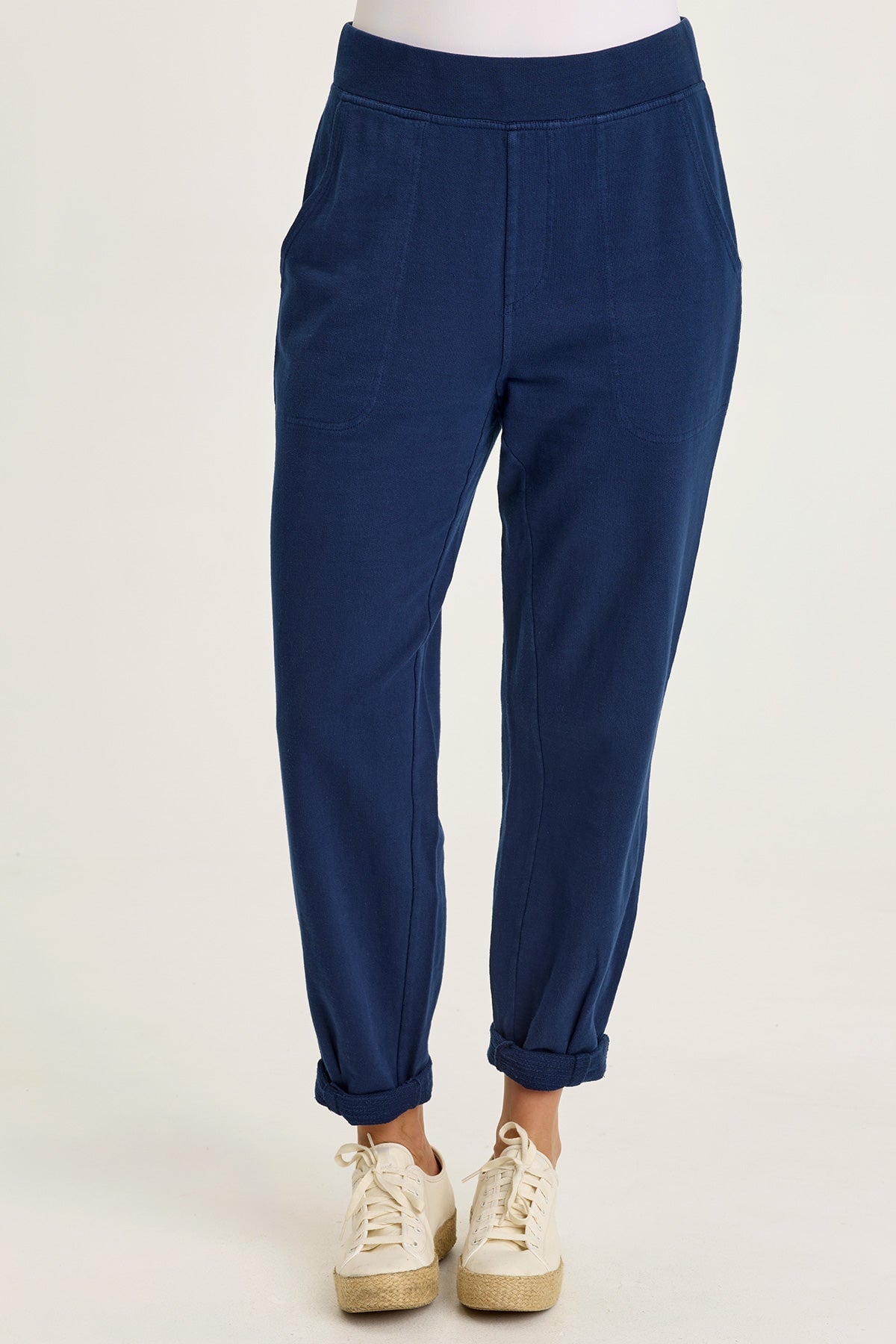 Wearables Kline Terry Pleated Leg Opening Jogger Pull-On Pant Airdale Pigment - XCVI