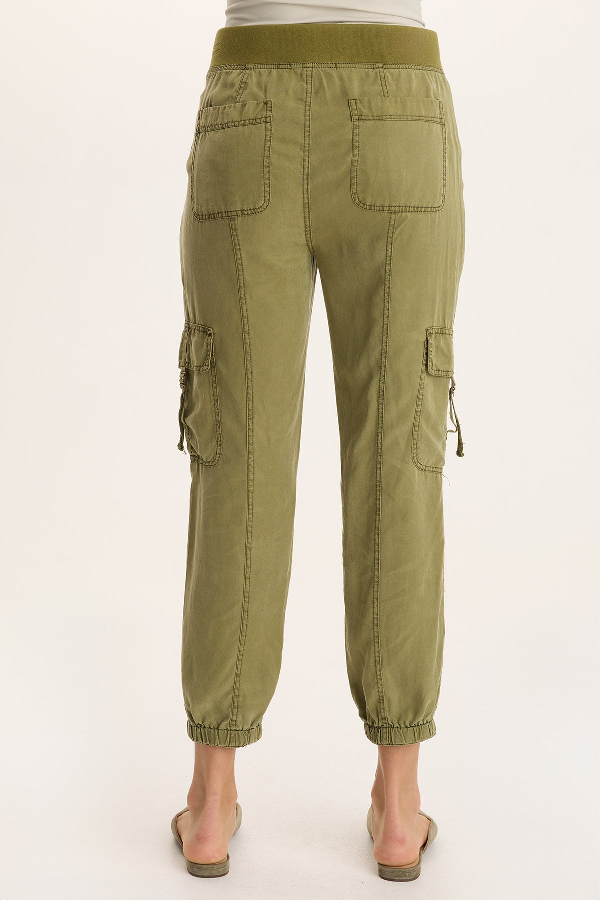 Embroidered Darri Twill Jogger Pant Thicket Pigment - XCVI