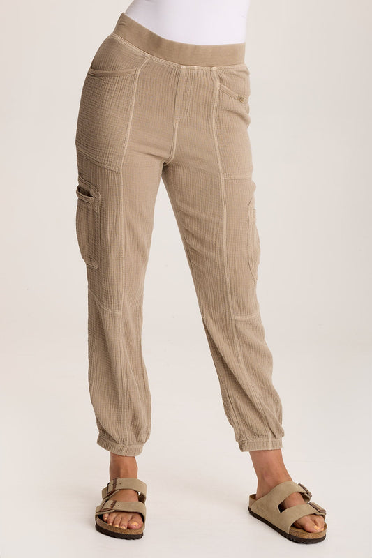 Hidalgo Plush Gauze Jogger Tanglewood Pigment - XCVI