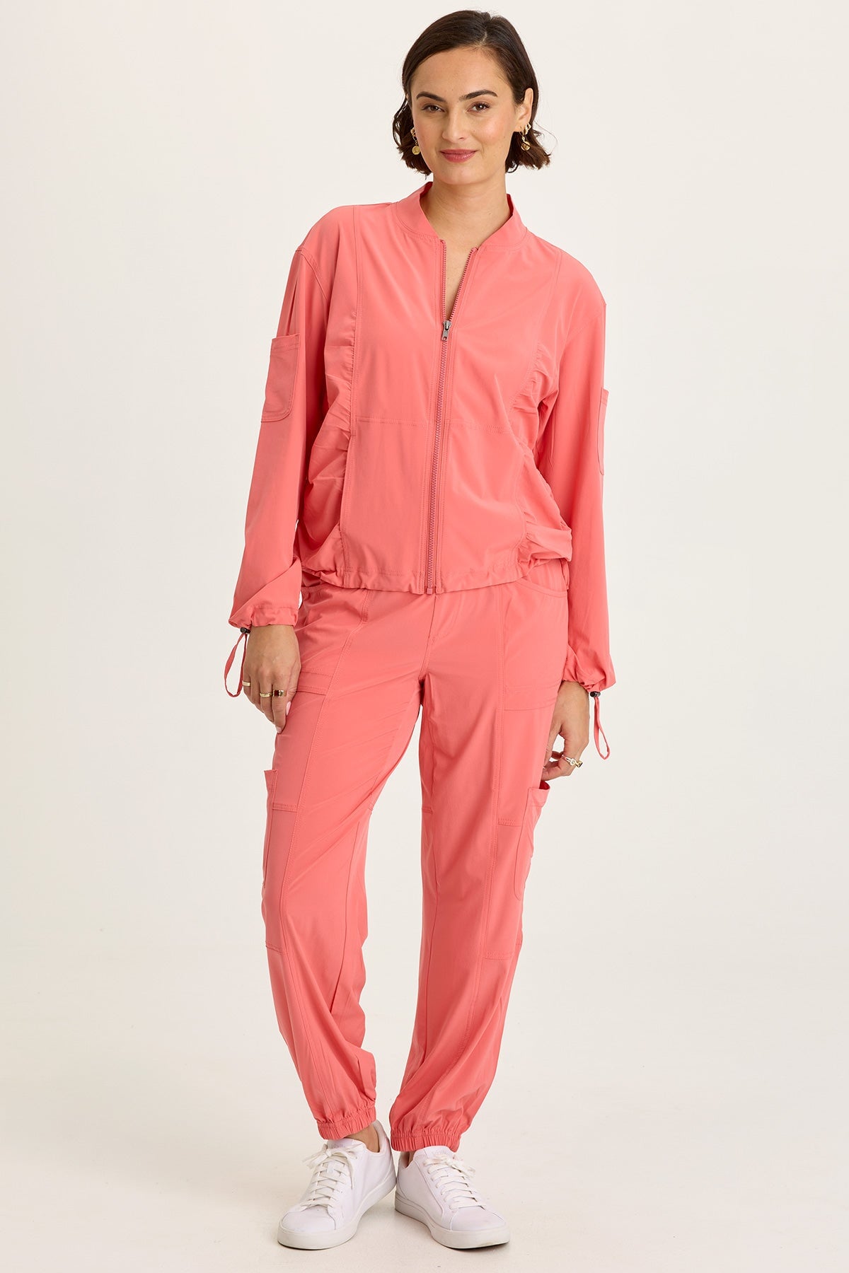 Wearables Theobald Whisper 4-Way Stretch Cargo Jogger Grapefruit - XCVI