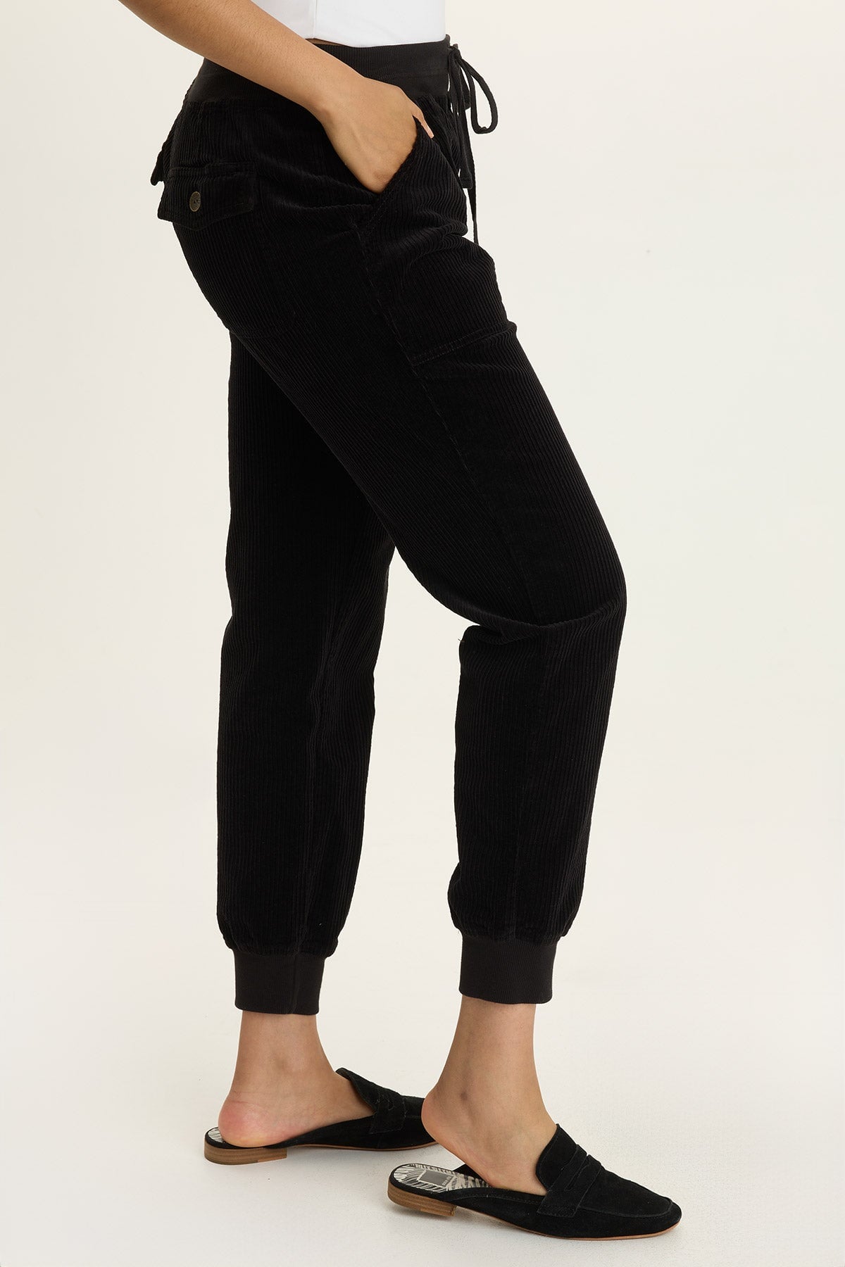 Wearables Dino Corduroy Jogger Black - XCVI