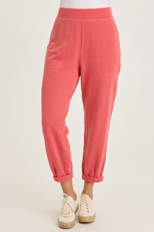 Wearables Kline Terry Pleated Leg Opening Jogger Pull-On Pant Retrograde Pigment - XCVI