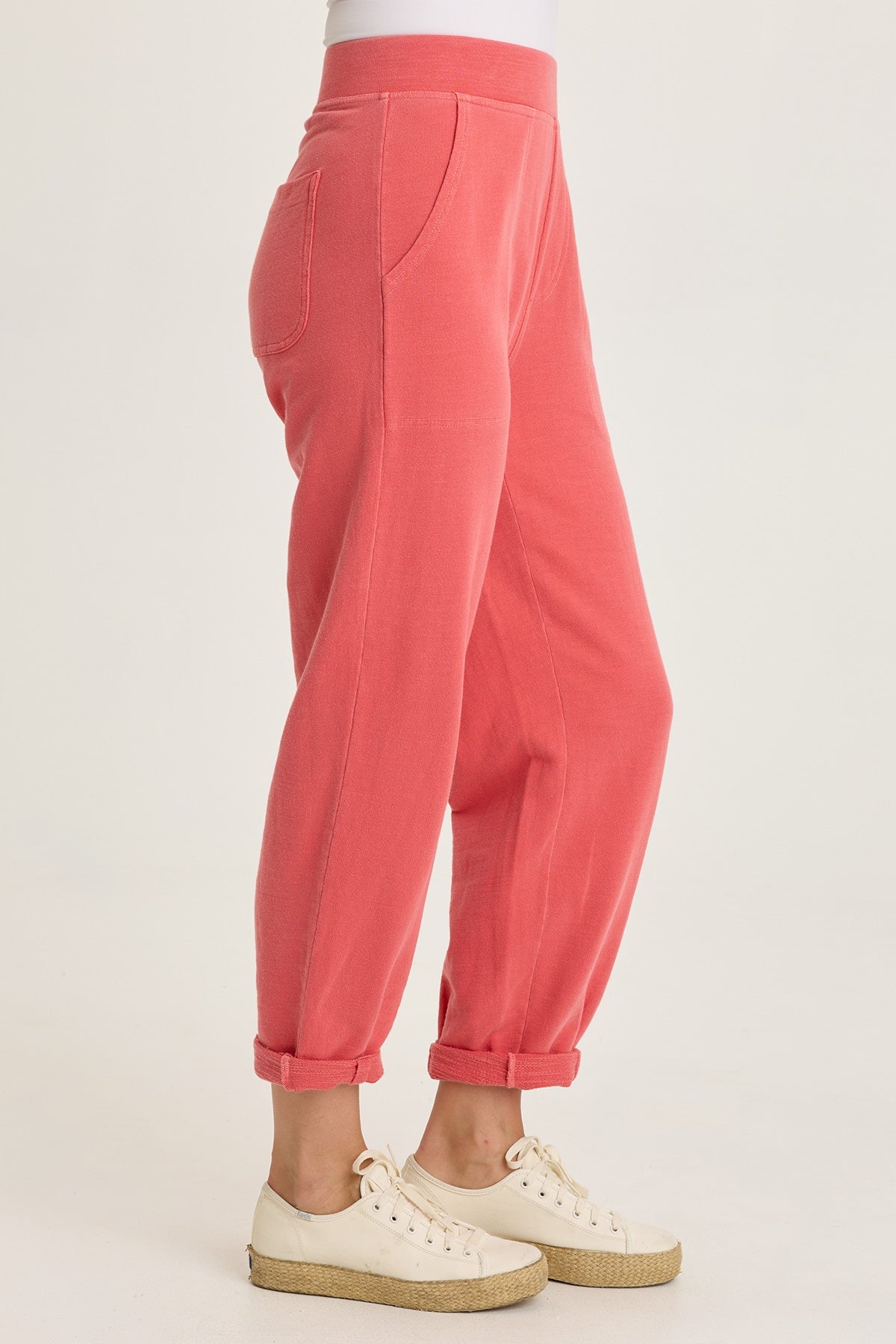 Wearables Kline Terry Pleated Leg Opening Jogger Pull-On Pant Retrograde Pigment - XCVI
