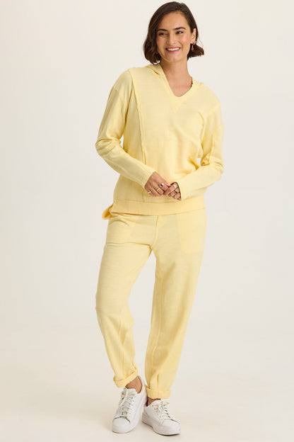 Wearables Kline Terry Pleated Leg Opening Jogger Pull-On Pant Lunaria - XCVI