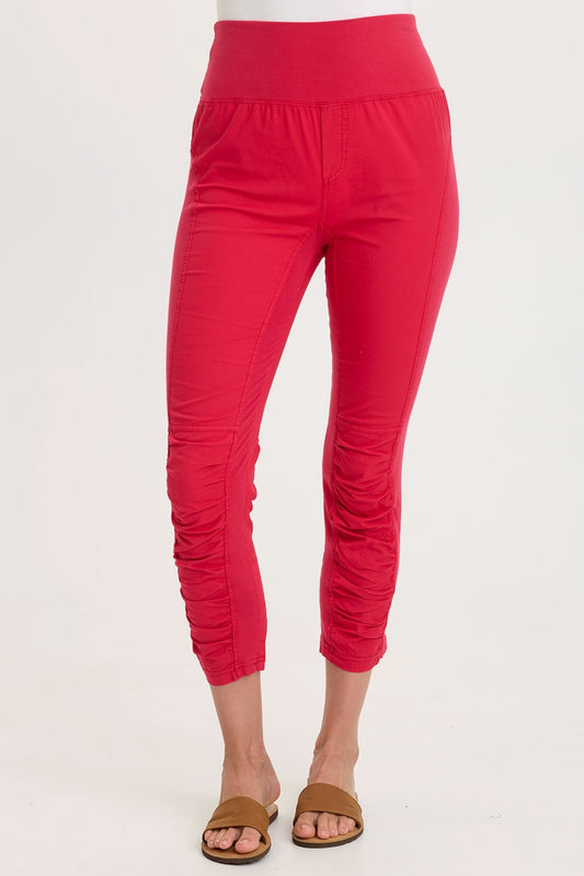 Wearables High Waist Poplin/Jersey Jetter Crop Legging  - XCVI