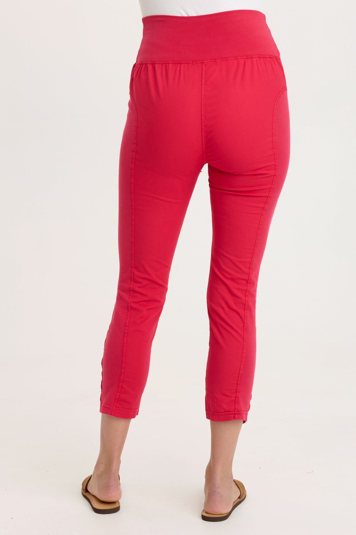 Wearables High Waist Poplin/Jersey Jetter Crop Legging  - XCVI