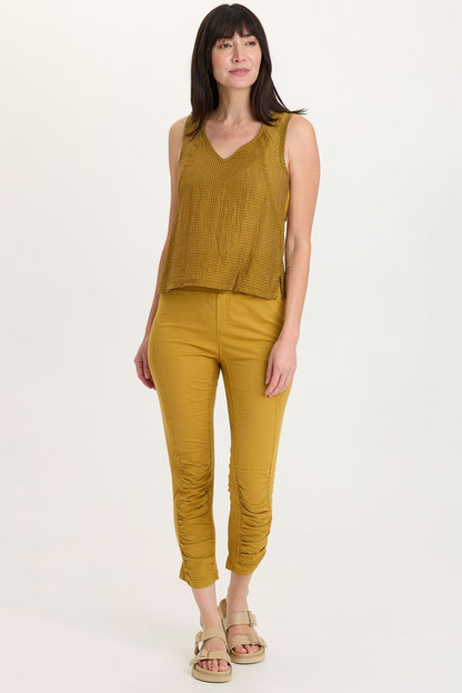 Wearables High Waist Poplin/Jersey Jetter Crop Legging  - XCVI
