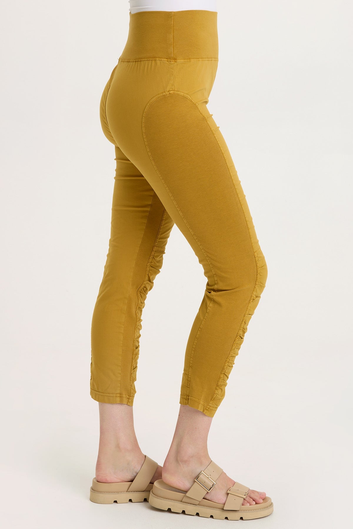 Wearables High Waist Poplin/Jersey Jetter Crop Legging  - XCVI