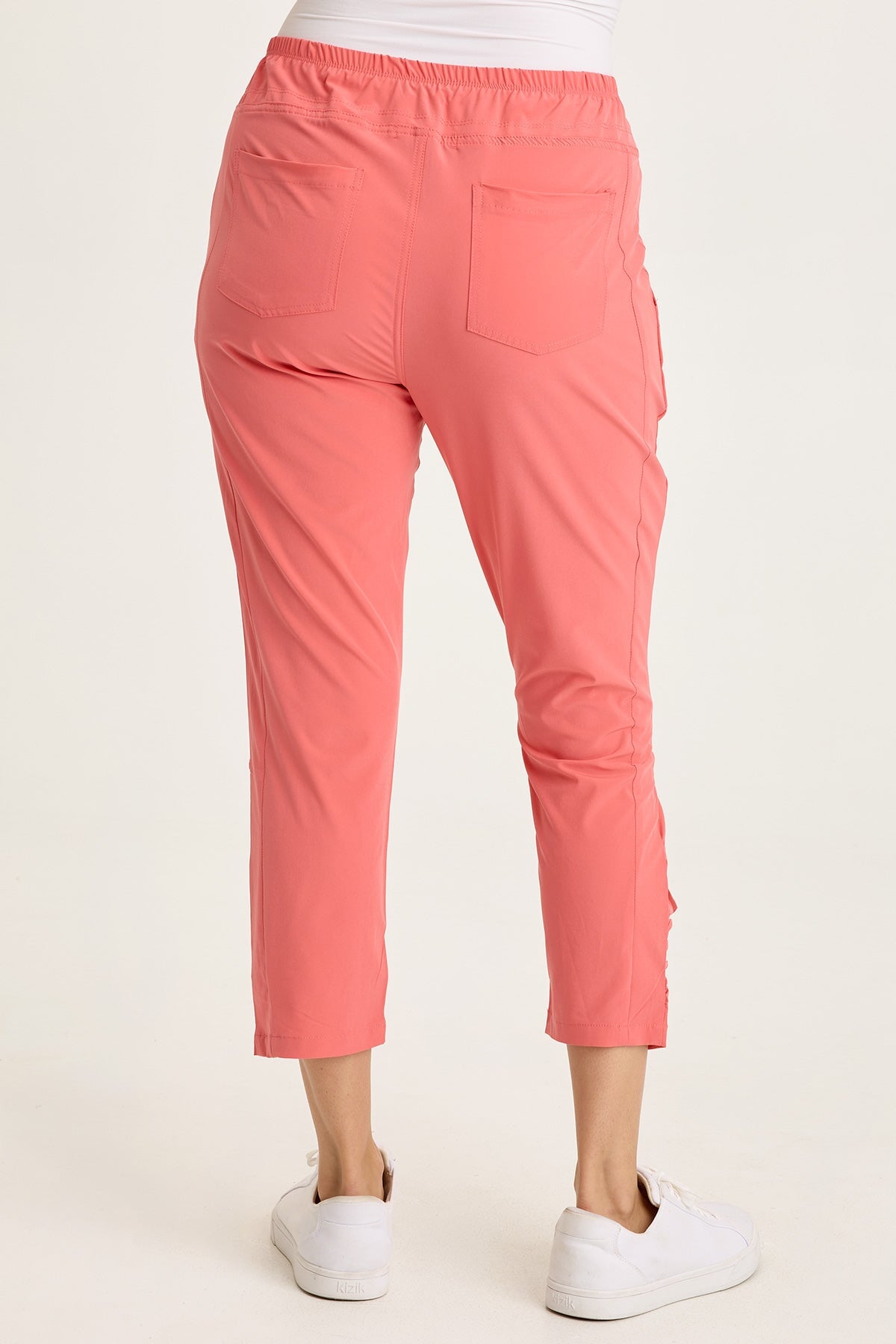 Wearables Aksana Whisper Stretch Ruched Performance Legging Grapefruit - XCVI