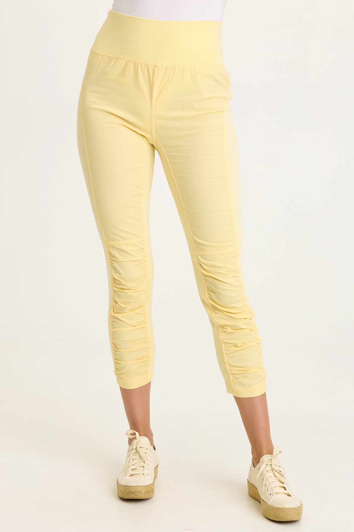 Wearables High Waist Poplin/Jersey Jetter Crop Legging  - XCVI
