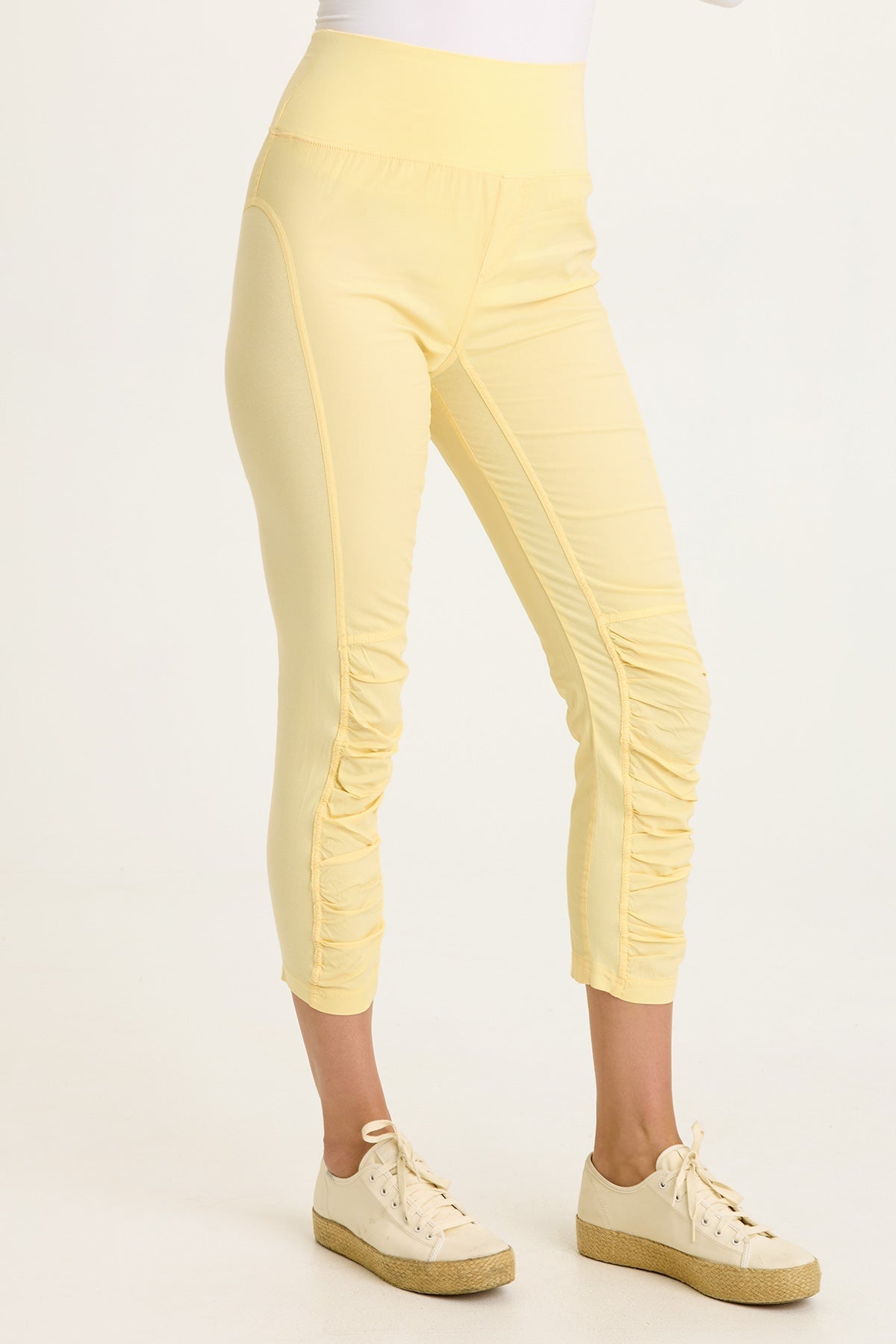 Wearables High Waist Poplin/Jersey Jetter Crop Legging  - XCVI