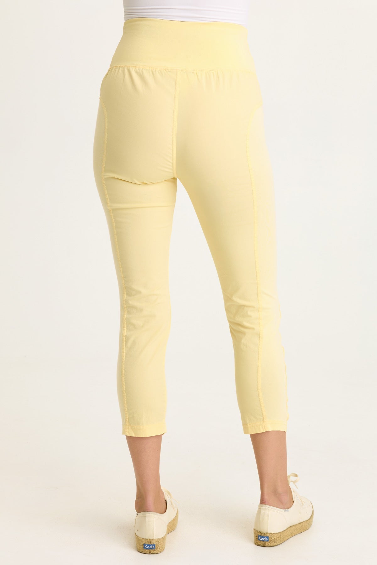 Wearables High Waist Poplin/Jersey Jetter Crop Legging  - XCVI