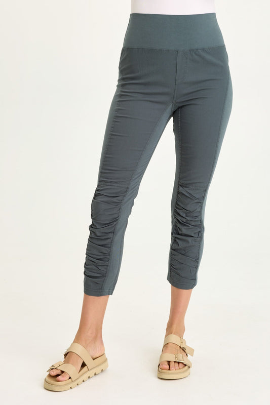 Wearables High Waist Poplin/Jersey Jetter Crop Legging  - XCVI