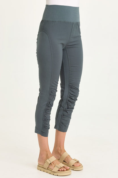 Wearables High Waist Poplin/Jersey Jetter Crop Legging  - XCVI