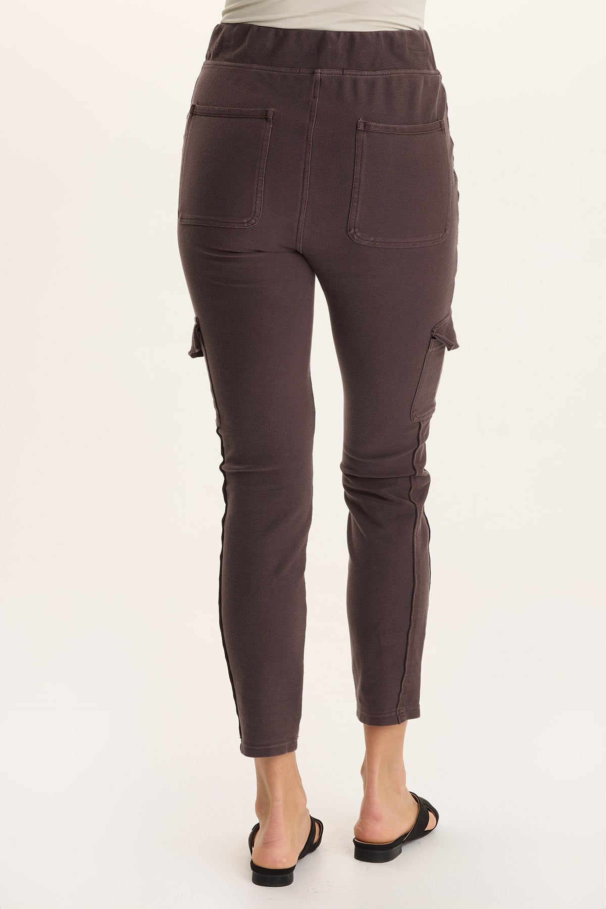 Keelie Twill Knit Elevated Legging Bistro Pigment - XCVI