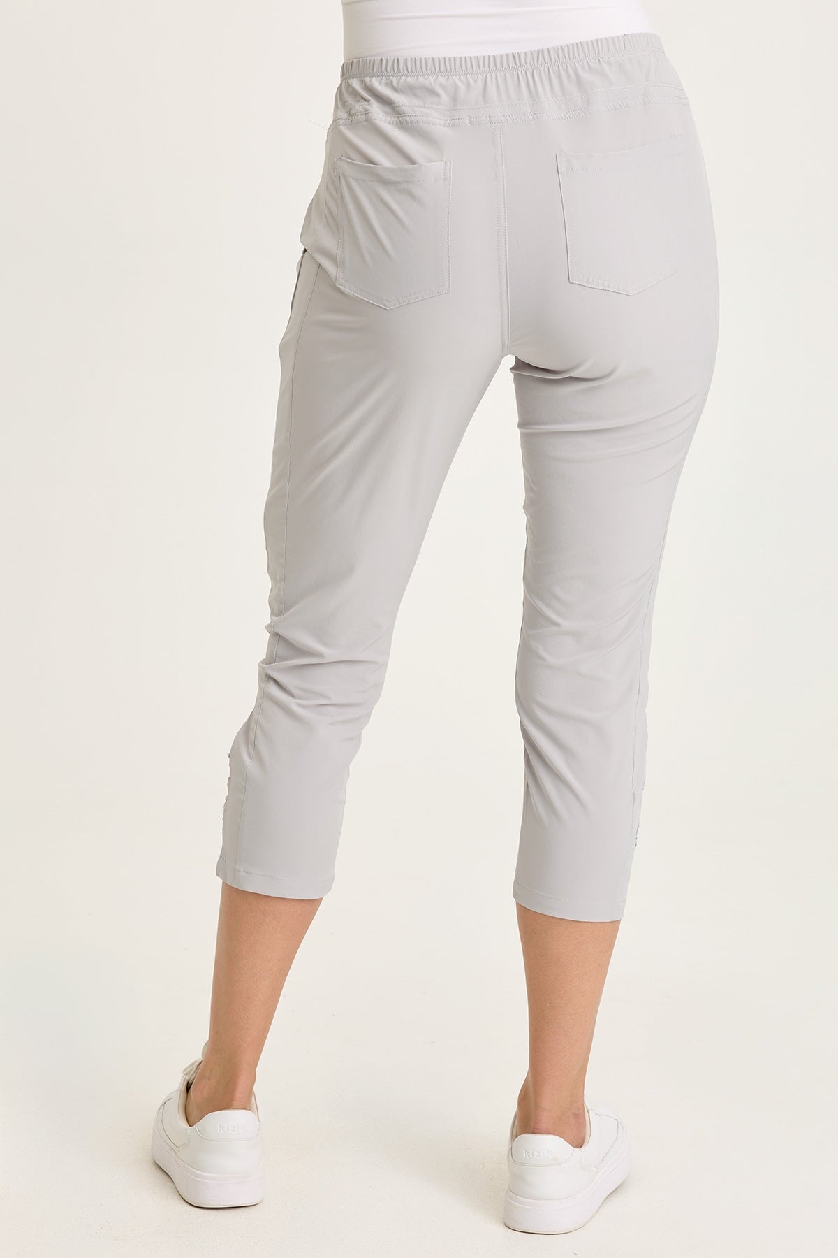 Aksana Whisper Stretch Ruched Active Slim Pant Arctic - XCVI