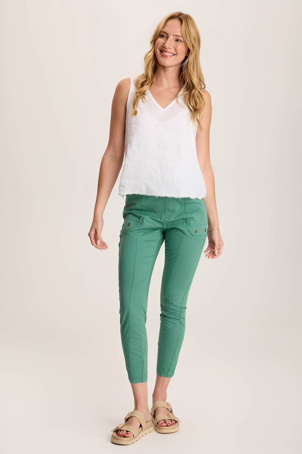 Rohan Poplin Jersey Drawstring Legging Feldspar - XCVI