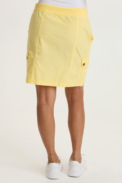 Saba Poplin Pull-On Mini Cargo Skirt Squash Blossom - XCVI
