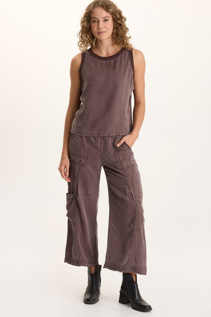 Katrine Soft Twill Elevated Tank Bistro Pigment - XCVI
