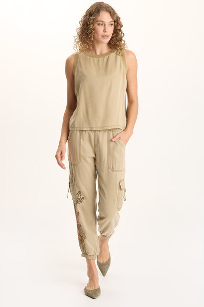 Katrine Soft Twill Elevated Tank Plateau Pigment - XCVI