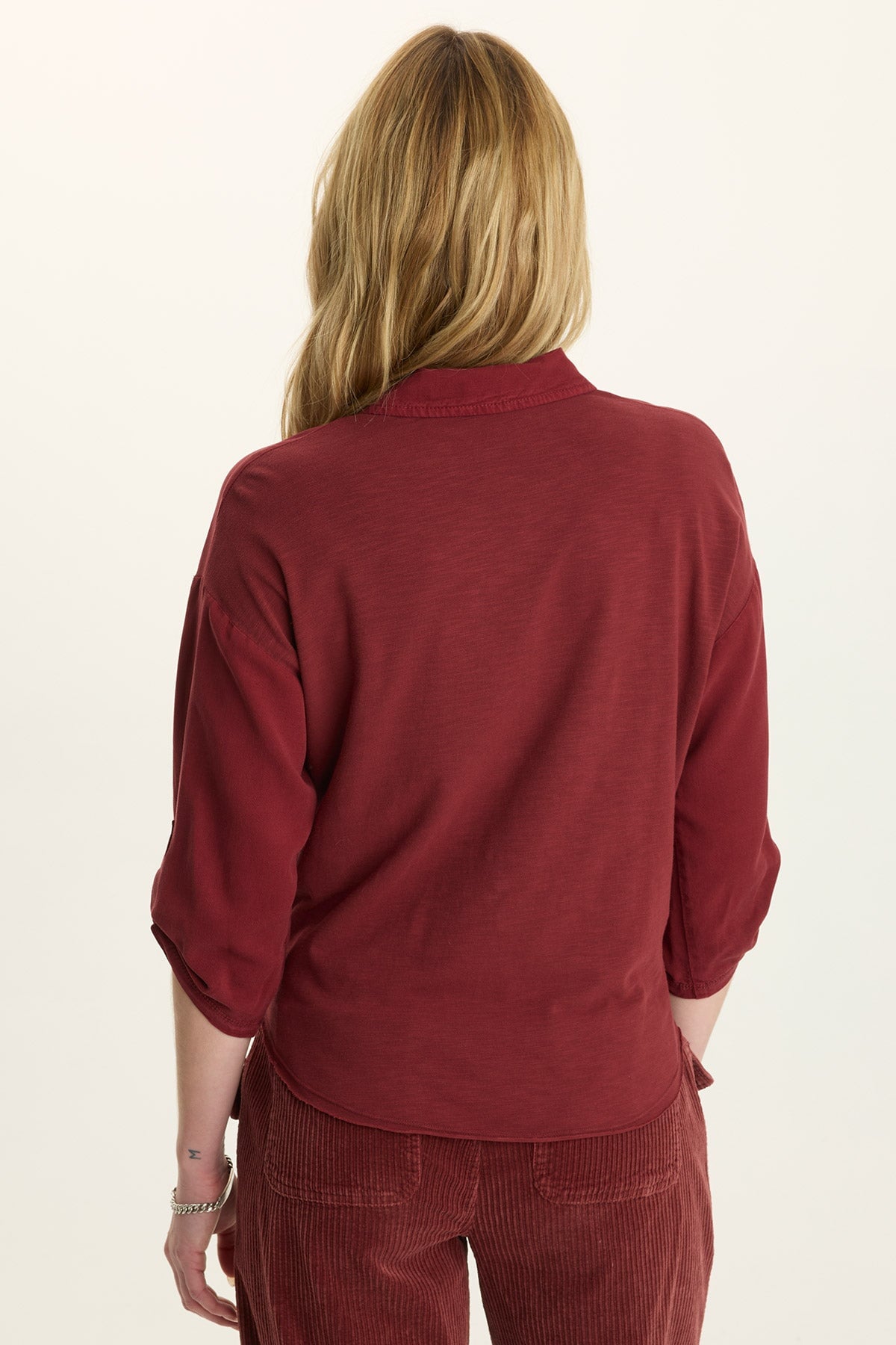 Wearables Tyrell Tie-Front Button-Up Salem's Door - XCVI