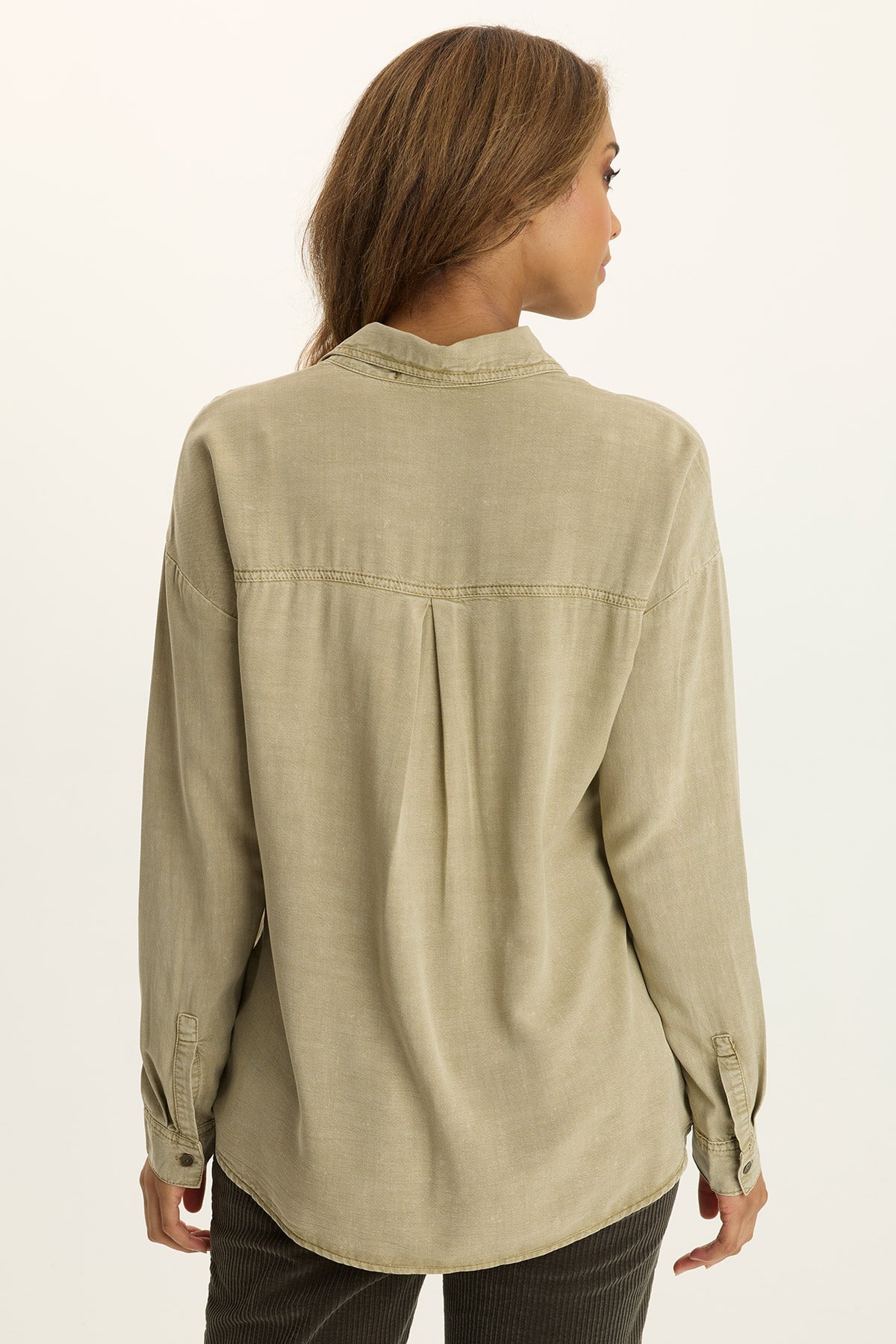 Wearables Dusten Relaxed-Fit Button-Up Distress Wash Alamosa - XCVI