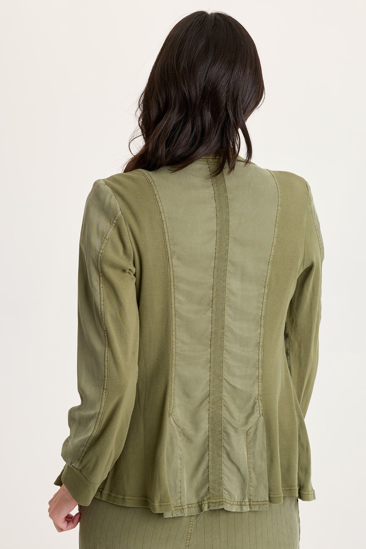Maela Tencel Twill Button-Up Relaxed Blazer Espalier Pigment - XCVI