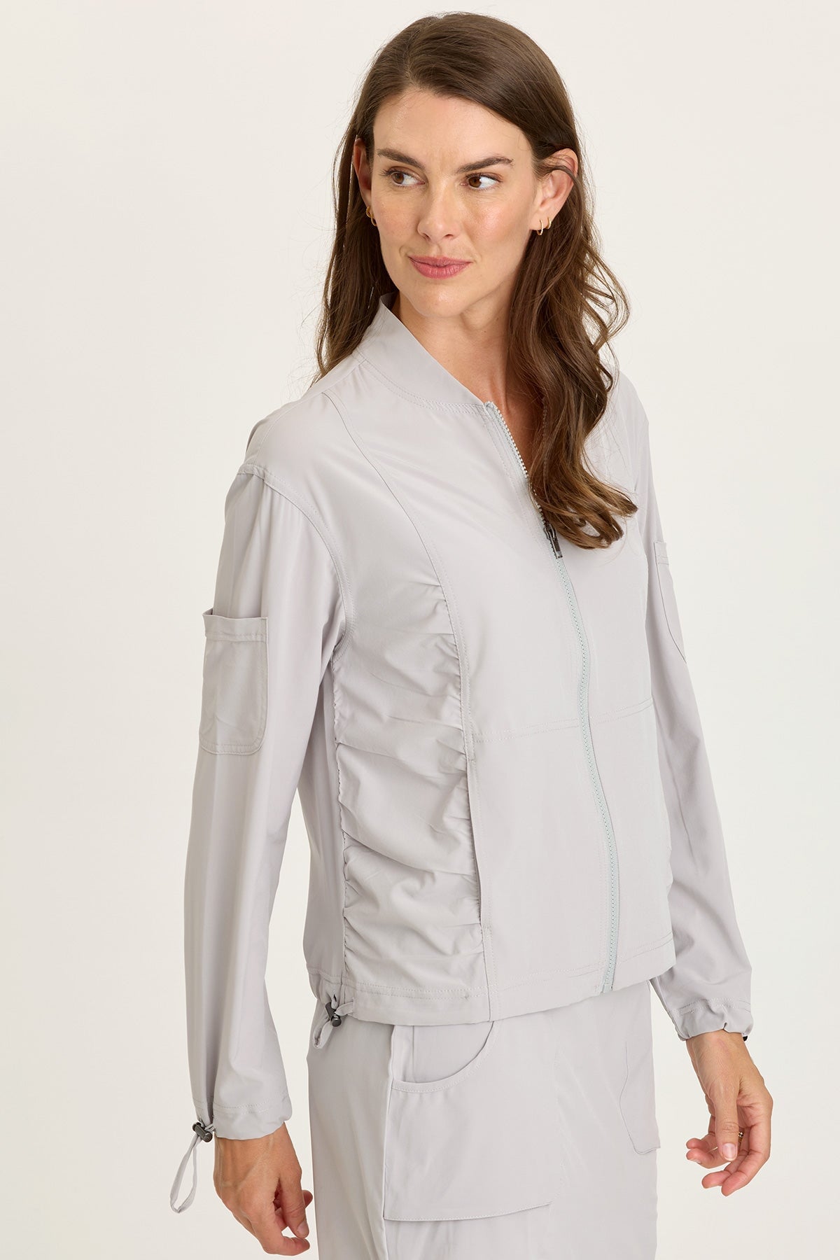 Wearables Bach Whisper 4-Way Stretch Bomber Jacket Arctic - XCVI