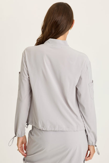 Wearables Bach Whisper 4-Way Stretch Bomber Jacket Arctic - XCVI
