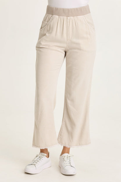 Wearables Lorilei Twill Five-Pocket Pull-On Pant Clay Pot Pigment - XCVI