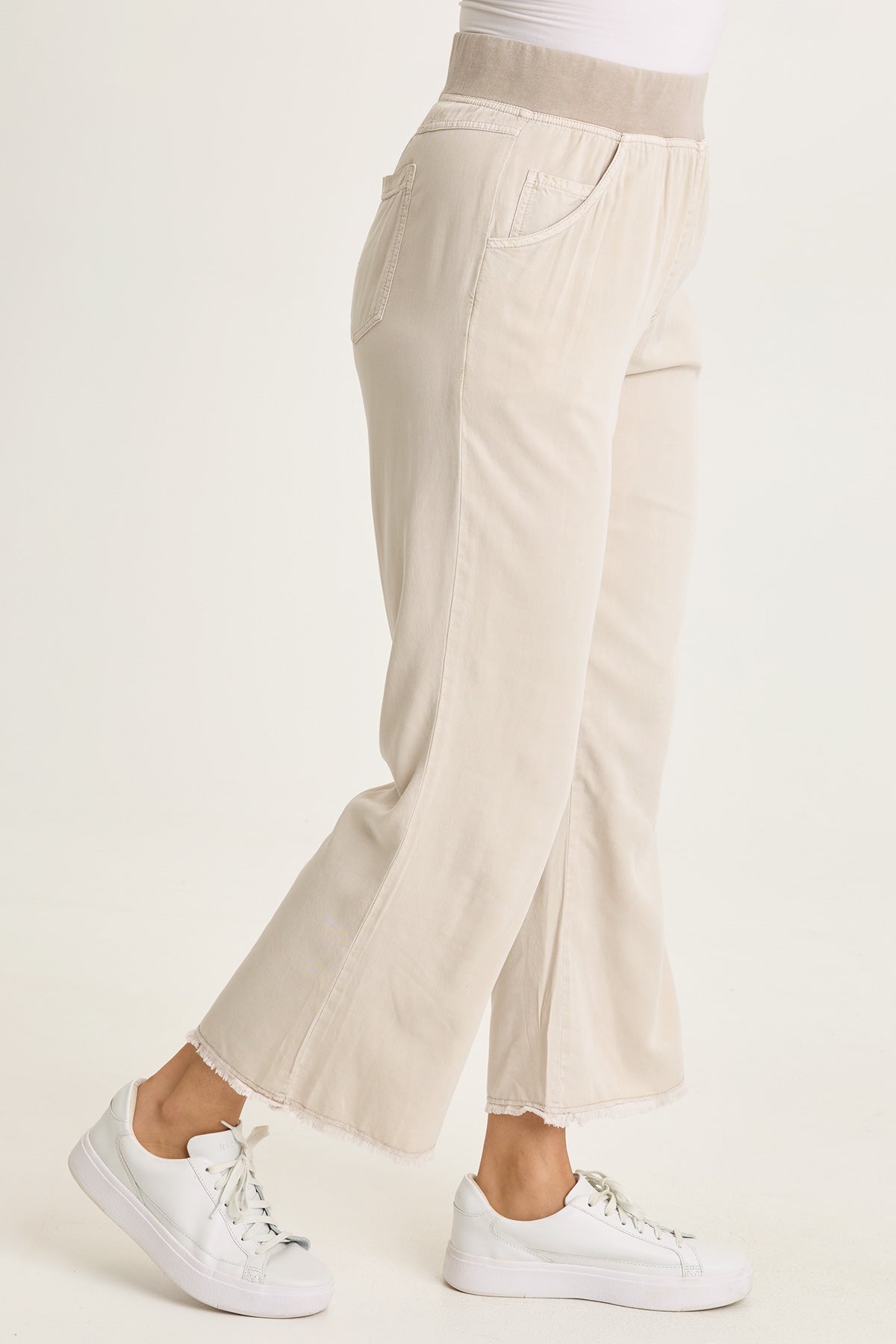 Wearables Lorilei Twill Five-Pocket Pull-On Pant Clay Pot Pigment - XCVI