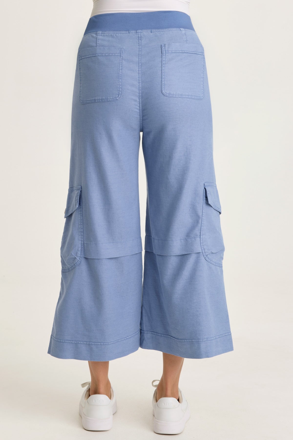 Wearables Rosalina Twill Cargo Gaucho Crop Shasta Lake - XCVI