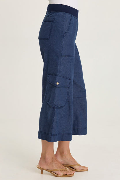 Wearables Rosalina Twill Cargo Gaucho Crop Airdale Pigment - XCVI