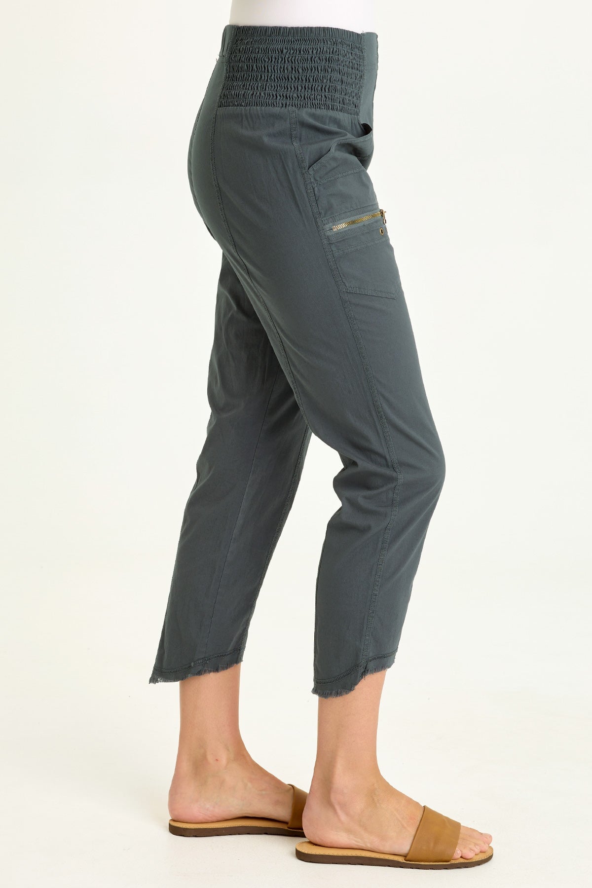 Wearables Acker Slim Zipper Crop Pant  - XCVI
