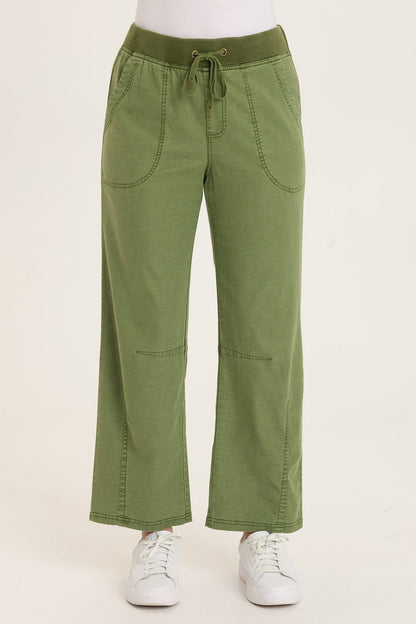 Wearables Mandell Twill Drawstring Barrel-Like Dart Pant Apollo Pigment - XCVI